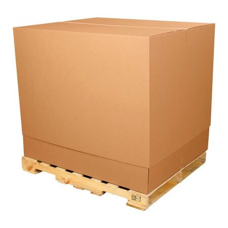 Box Packaging Global Industrial„¢ Telescoping Inner Bottom Cargo Boxes, 36"L x 36"W x 40"H, Kraft - Pkg Qty 5 TELE3636BTM